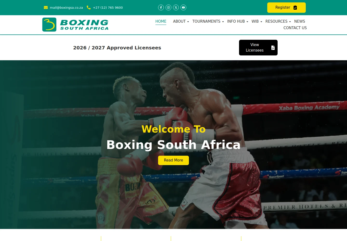 Boxing South Africa project reference